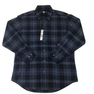 Alex Cannon Plaid Button-Down Collar Shirt SMALL